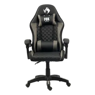 Cadeira Fox Vulpes Gamer Ajustavel Regulador De Altura Cor Cinza Material Do Estofamento Couro Sintético Cadeira Fox Vulpes Gamer Ajustavel Regulador De Altura Cor Cinza Material Do Estofamento Couro Sintético