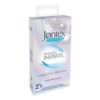 Jontex Preservativo Sensação Invisível Com 4 Unidades Jontex Preservativo Sensação Invisível Com 4 Unidades