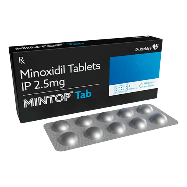 Minoxidil 2.5mg 30 Tabletas Mintop