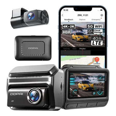 Ddpai Z90 4g Câmera Veicular 4k+2k Monitoramento Remoto App