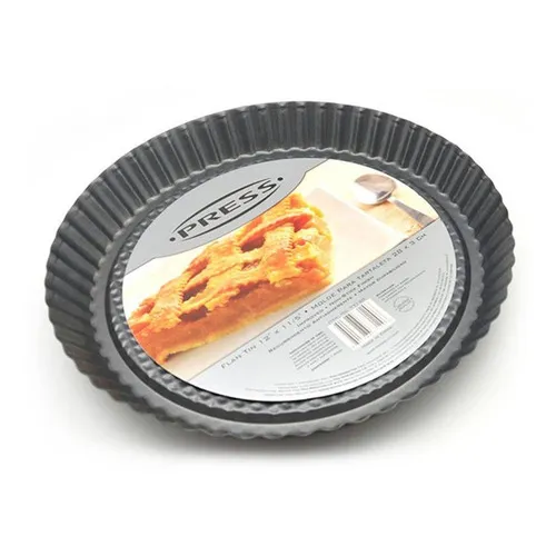 Molde Para Pie Desmontable De 28 X 3,6 Cms Postre Postres Color Gris