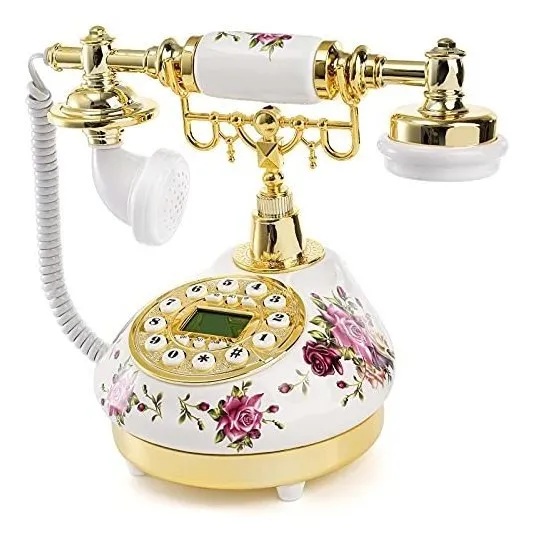 Teléfono Retro Vintage Cedilis, Teléfono De Cerámica Antigua