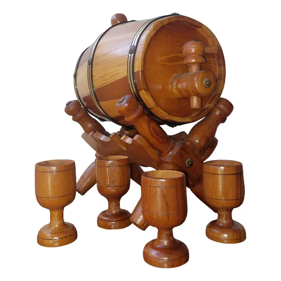 Decoracion Vino Madera Barril Vinero Economico