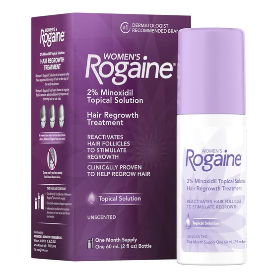Solución Rogaine  Para Cabello Mujer Suministro Para Un Mes