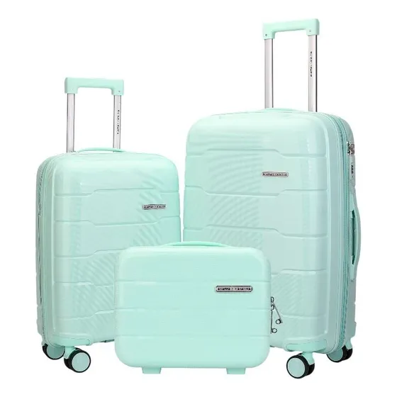 Valijas Set X 3..valija Carryon Y Mediana Mas Beauty Agua Lisa