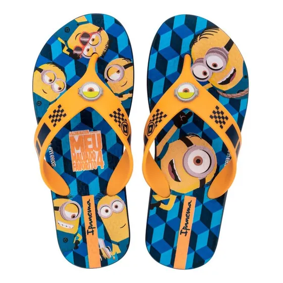 Sandalias Minions Amarillo Azul Niño