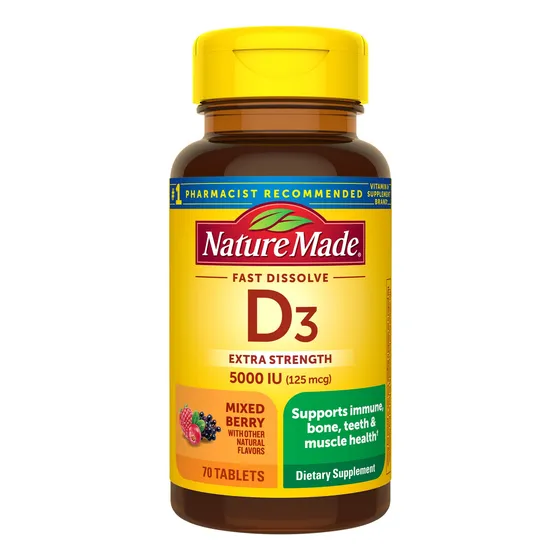 Suplemento De Vitamina D Nature Made Extra Strength 5000 Ui