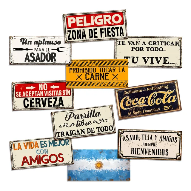 Chapa Decorativa Para Tu Quincho X  10 Und