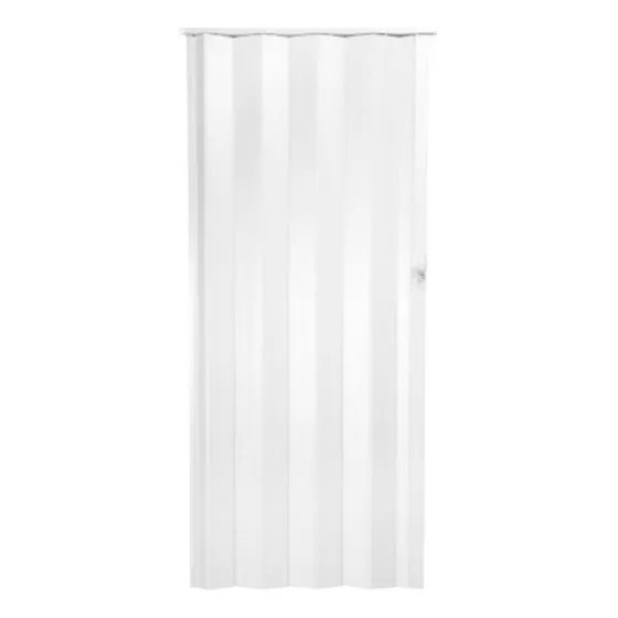 Puerta Plegable Pvc Milano 90x240cm Blanco Hoggan