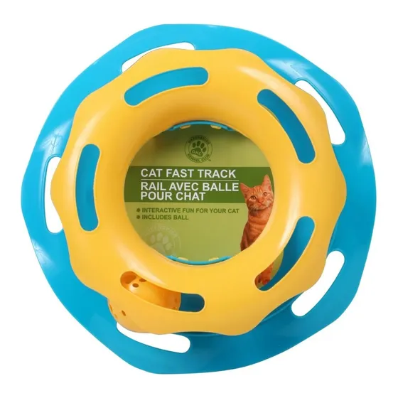 Gkc Carril Con Pelota Juguete Interactivo Para Gatos Gatito 