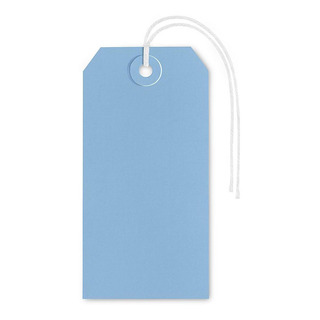 Etiquetas Colgantes 12x6cm Con Cordón, Azules - 1,000/paq Etiquetas Colgantes 12x6cm Con Cordón, Azules - 1,000/paq