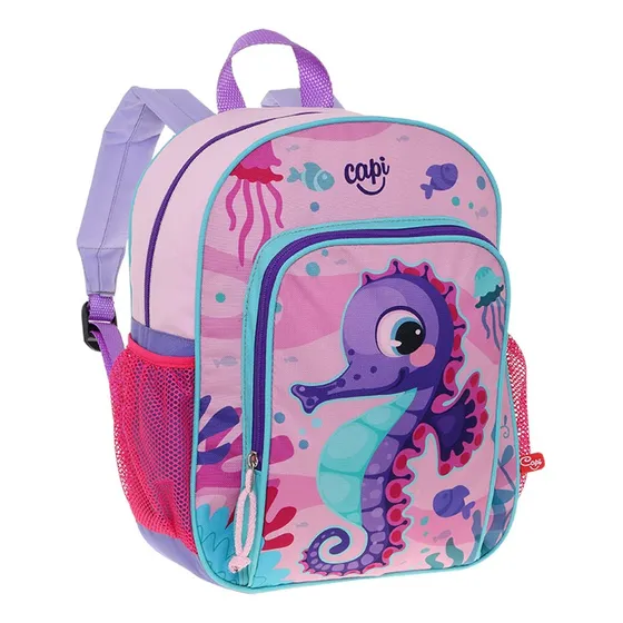 Morral Bolso Escolar Mediano Para Niña Caballito Capi Kids