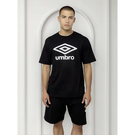 Polera Umbro Essentials Big Logo Hombre Negro