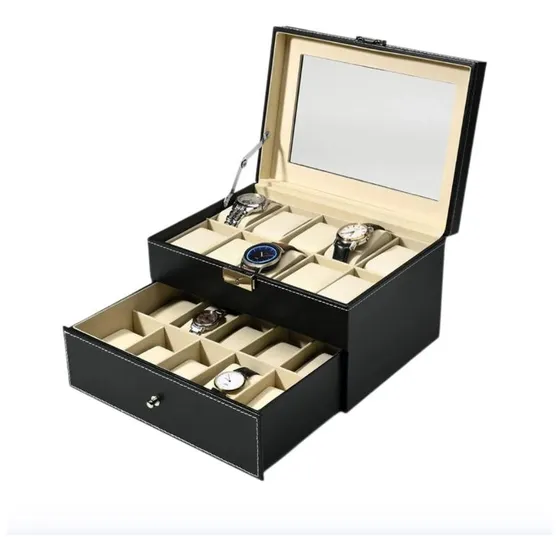 Caja Porta Relojes De 20 Espacios