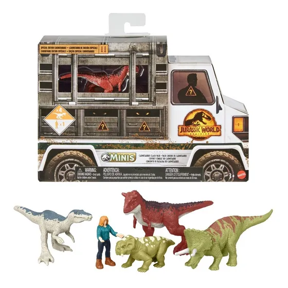 Mini Dinosaurio De Juguete Jurassic World Carnotaurus Clash