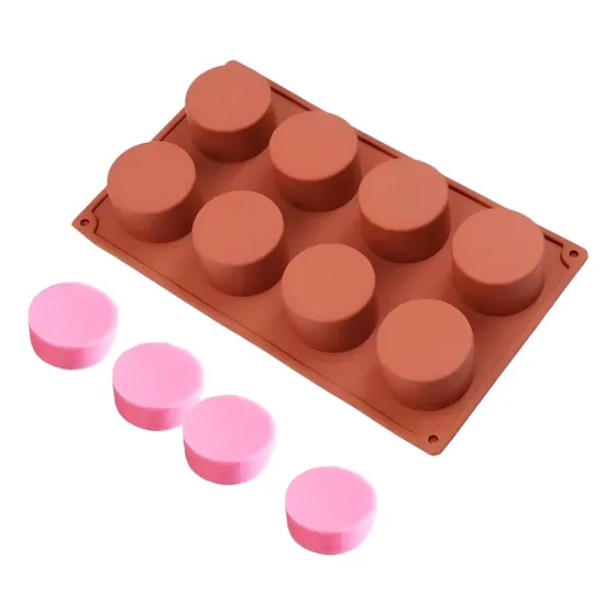 Molde Silicona Choco Oreo Galletas Reposteria Jabon X 8