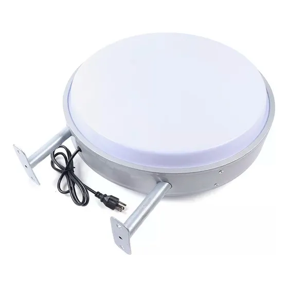 Anuncio Luminoso Circular 50cm Led 3d Doble Cara Caja De Luz