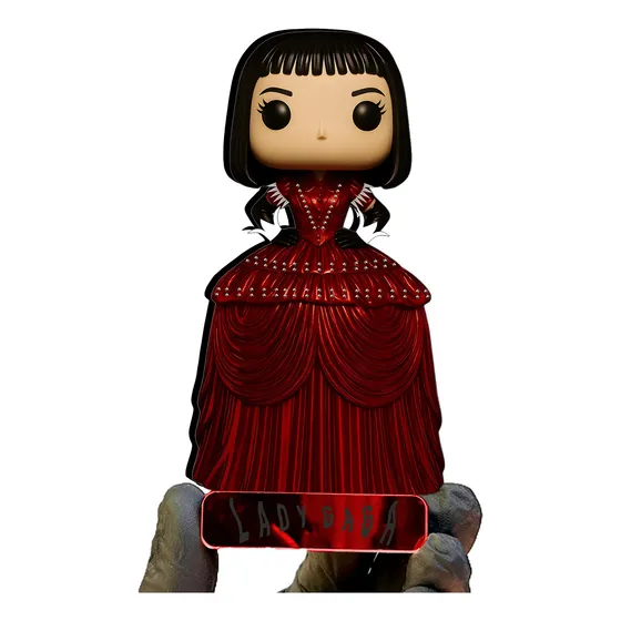 Enfeite De Mesa Mdf Lady Gaga Cantora Pop Boneco Lei De Gaga