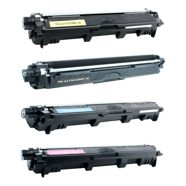 Kit Toner Tn221k Tn221c Tn221m Tn221y Compatible