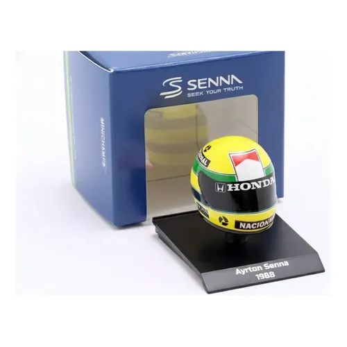 Casque Ayrton Senna F1 1982 – Minichamps 1/8, Collection Lotus Renault, D'occasion