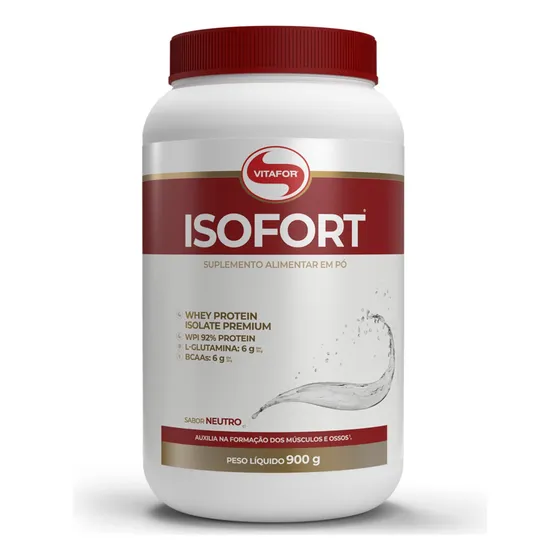 Whey Protein Isolado Isofort 900g Vitafor - Todos Os Sabores