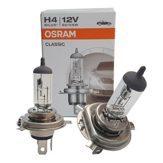 Lâmpadas H4 60/55w 12v Bilux Original Osram Classic 2 Unid. Lâmpadas H4 60/55w 12v Bilux Original Osram Classic 2 Unid.