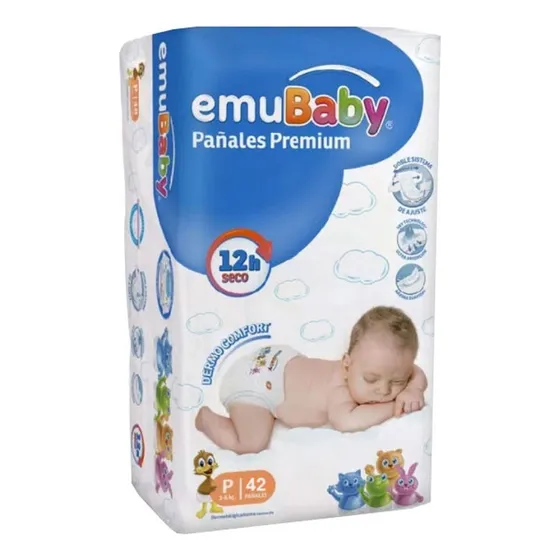 Pañales Emubaby Premium - Talla P - 42 Uds. Tamaño Pequeño (p)
