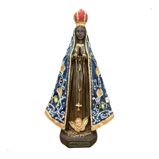 Nossa Senhora Aparecida 34cm Resina Modelo Italiano Nossa Senhora Aparecida 34cm Resina Modelo Italiano