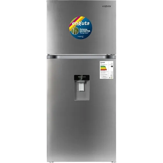 Refrigerador Frio Seco, 409lt. Inox Con Dispensador. Enxuta