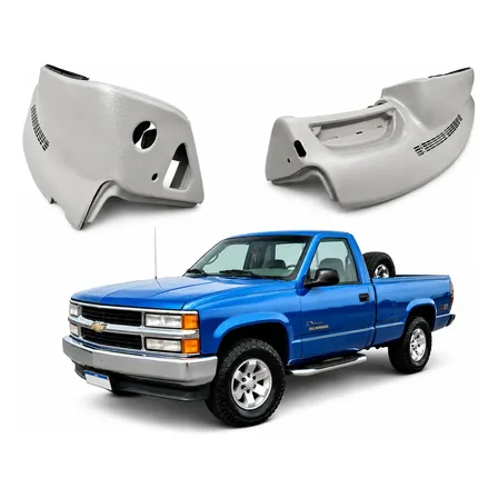 Tabelier Moldura Painel Chevrolet Silverado Ano 97 A 2001 Cinza