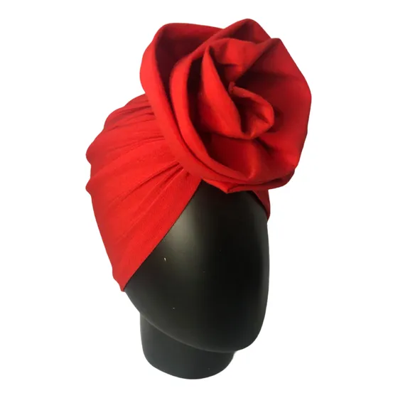 Turbante Oncológico Con Flor Tela Suave