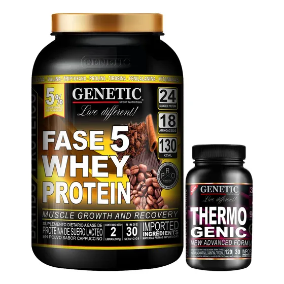 Proteina 1 Kilo + Thermogenic Genetic Aumento Muscular Magro