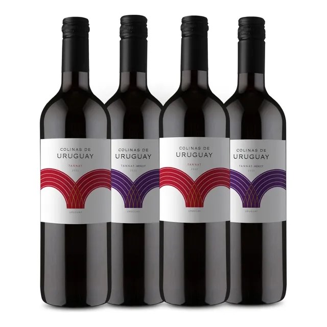 Vino Tinto Colinas De Uruguay 4-pack: Tannat Y Tannat-merlot