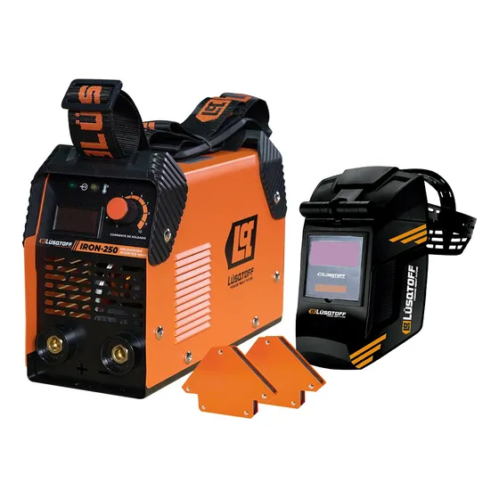 Kit Set Soldadora Inverter + 2 Escuadras Máscara Megairon250