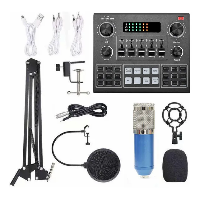 Tarjeta De Sonido Live V9 Multifuncional Y Suspensión Bm800