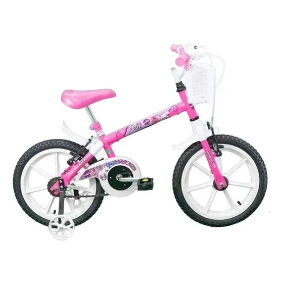 Bicicletatrack & Bikes Pinky Infantil, Aro 16, Rosa