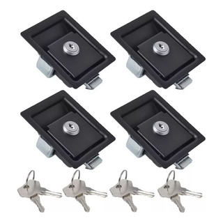 Trailer 4x Preto Porta Paddle Trava Alça Maçaneta Deadbolt Trailer 4x Preto Porta Paddle Trava Alça Maçaneta Deadbolt