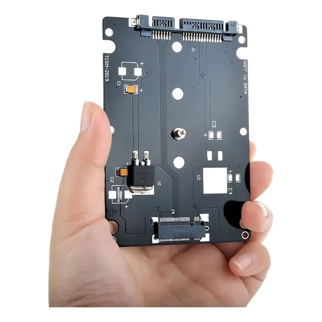 Case Convertidor Adaptador M.2 Ngff Ssd A Sata 2.5  Carcasa Color Negro