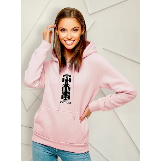 Hoddie Buzo Capota Mujer Carro Formula 1 Algodon 