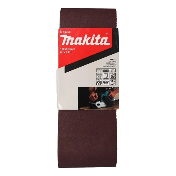 Pack 3 Lijas De Banda 4''x24'' (100x610mm) - Makita Cantidad De Granos 150