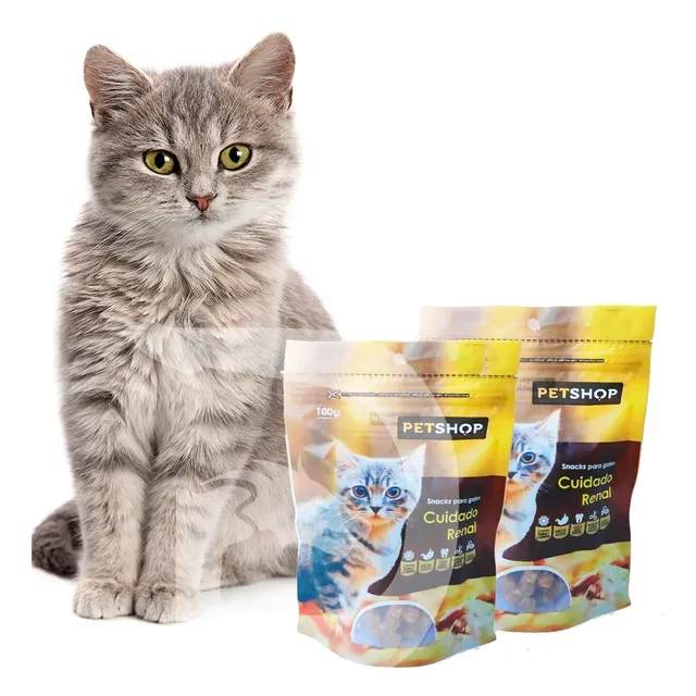 2 Snacks Gatos Cuidado Renal Petshop Suplemento Cuida Riñon