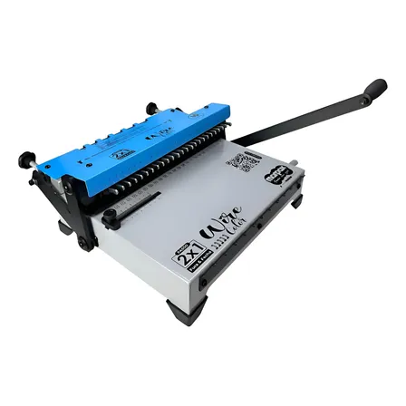 Encadernadora Lassane Wire Color 2x1 Manual Azul Capacidade 270 Folhas Azul-claro