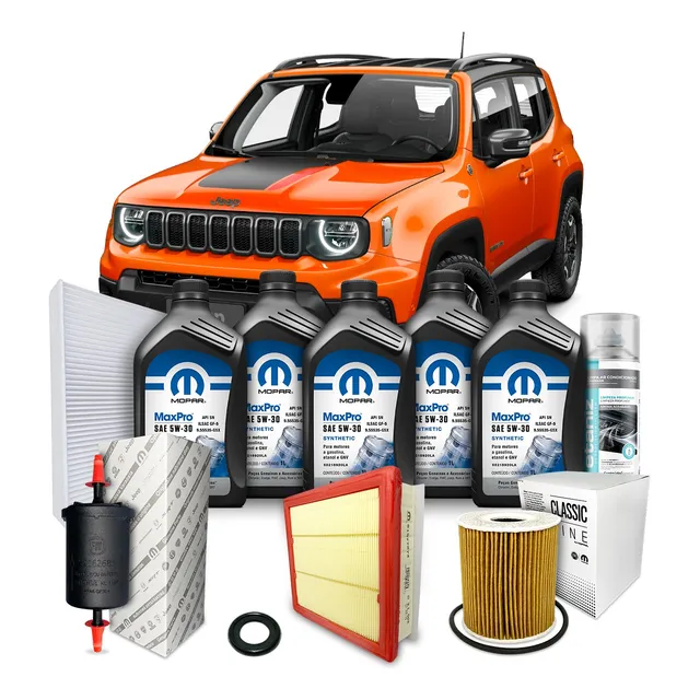 Kit Revisão Filtro E Óleo Original 5w30 Jeep Renegade Flex