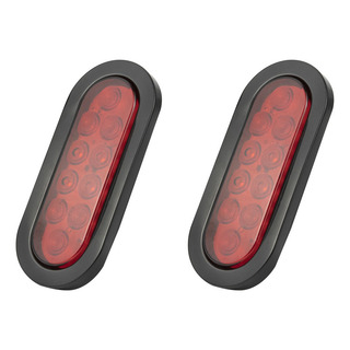 2 Luces Traseras Ovaladas Para Camión De 6 Pulgadas Y 10led. 2 Luces Traseras Ovaladas Para Camión De 6 Pulgadas Y 10led.