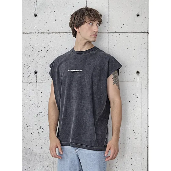 Sudadera Musculosa Algodon Negra Verano Connected Calidad