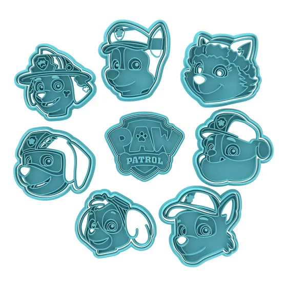 Cortante Para Galleta Caras Paw Patrol