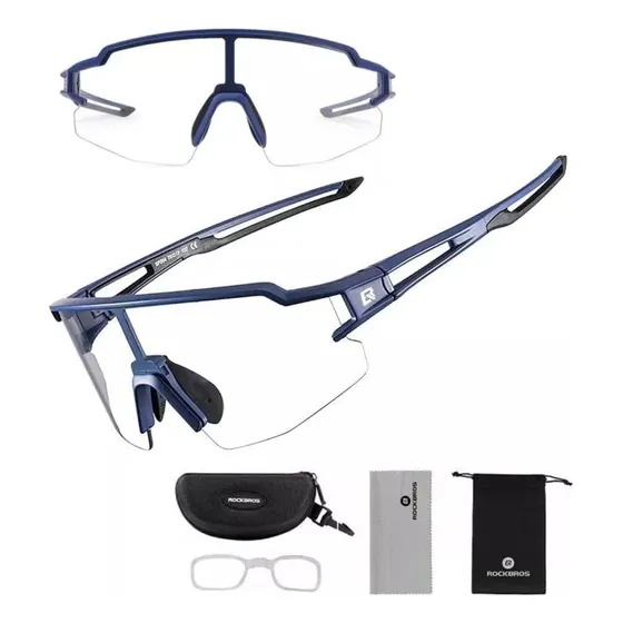 Lentes Deportivos Rockbros 10174 Fotocromáticos Azul