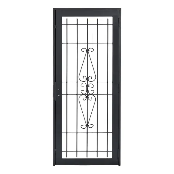 Puerta De Reja 70x200 De Hierro Seguridad Marco En Chapa 18