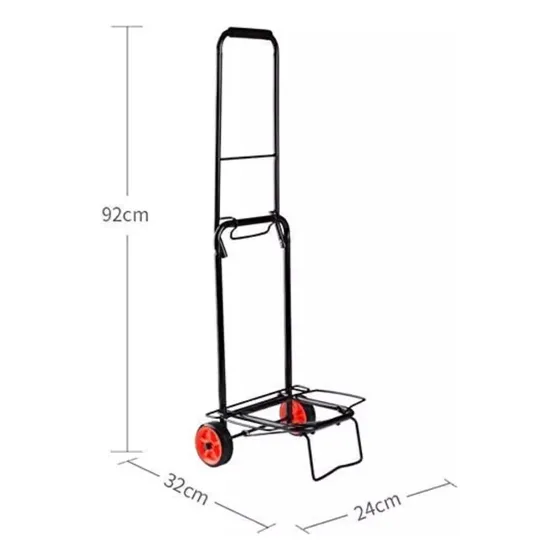 Carrito De Mercado Plegable De Metal 100% Calidad