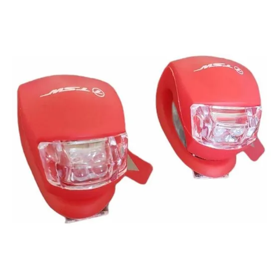 Refletor Sinalizador Tsw Silicone Dianteiro/traseiro Vermelh